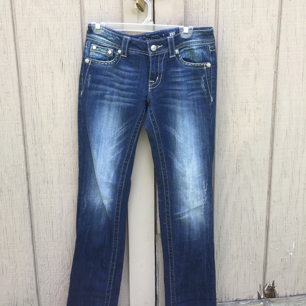 Miss Me Angel Wings Straight Jeans